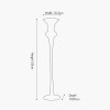 Clear Glass Candlestick Tall