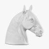 White Metal Horse Head Ornament