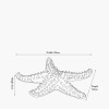 Silver Metal Starfish Ornament