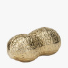 Gold Metal Peanut Lidded Trinket Bowl