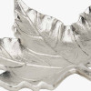 Silver Metal Oak Leaf Bowl