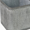 S/2 Galvanised Zinc Square Planters