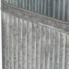 S/2 Galvanised Zinc Square Planters