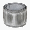 S/3 Galvanised Zinc Round Planters