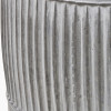 S/3 Galvanised Zinc Round Planters
