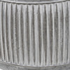 S/3 Galvanised Zinc Round Planters