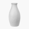 Eirene White Textured Stoneware Vase