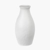 Eirene White Textured Stoneware Vase
