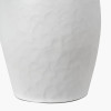 Eirene White Textured Stoneware Vase