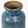 Theano Dot Design Blue Glaze Vase