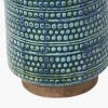 Theano Dot Design Blue Glaze Vase