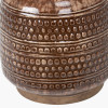 Theano Dot Design Brown Glaze Vase