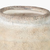 Natural Textured Fibrestone Decorative Vase with Handles