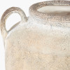 Natural Textured Fibrestone Decorative Vase with Handles