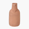 Natural Textured Terracotta Decorative Vase with Handles Large