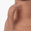 Natural Textured Terracotta Decorative Vase with Handles Medium