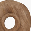Natural Handcarved Mango Wood Circular Ornament