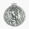 Laurel Olive Leaf Ceramic Vase