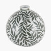 Laurel Olive Leaf Ceramic Vase