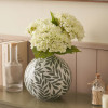 Laurel Olive Leaf Ceramic Vase