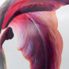 Laelia Pink Lily Ceramic Urn Vase