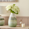 Juno Sage and Mist Ombre Glass Vase