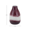 Juno Deep Plum Ombre Glass Vase