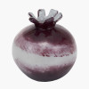 Juno Deep Plum Ombre Glass Bud Vase