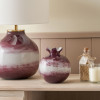 Juno Deep Plum Ombre Glass Bud Vase