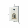 Art Deco Print with Linear Gold Detail and Black Frame