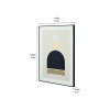 Art Deco Print with Gold Detail and Black Frame