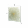White and Gold Metal Sunburst Wall Art