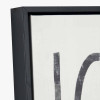 S/2 Black Squiggle Print Canvases with Black Frames