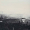 Monochrome Landscape Canvas with Black Frame