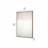 Natural and White Abstract Canvas with Natural Frame Large