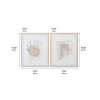 S/2 Natural Abstract Canvases with Natural Frame