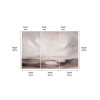 S/3 Grey and Neutrals Abstract Landscape Canvases