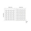 S/2 Circular Pattern Natural Paper Design Wall Art with Black Frames