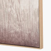 S/3 Natural and White Landscape Canvases with Natural Frames