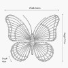 Natural Rattan Butterfly Wall Art Large