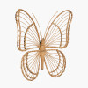 Natural Rattan Butterfly Wall Art Large
