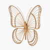 Natural Rattan Butterfly Wall Art Large
