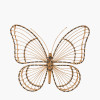 Natural Rattan Butterfly Wall Art Large