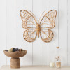 Natural Rattan Butterfly Wall Art Medium