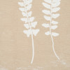 S/2 Green and Natural Fern Canvas Wall Art with Natural Frames
