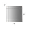 Antique Bronze Metal Square Wall Mirror