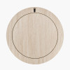 Tivoli Travertine Effect Veneer Round Wall Mirror