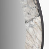 Myana Jade Marble Effect Veneer Round Wall Mirror