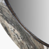 Myana Jade Marble Effect Veneer Round Wall Mirror