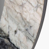 Myana Jade Marble Effect Veneer Round Wall Mirror